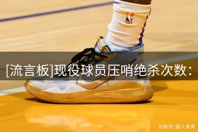 [流言板]现役球员压哨绝杀次数：詹姆斯8次第一、巴恩斯&利拉德第二